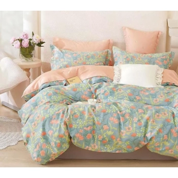 Pościel bawełna 100% 160x200 w kwiaty  PB536